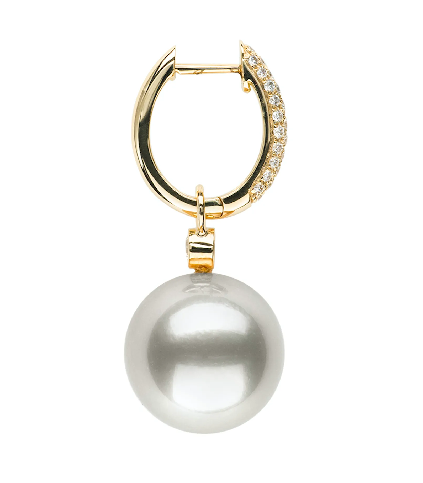 Reversible Pearl & Diamond Earrings