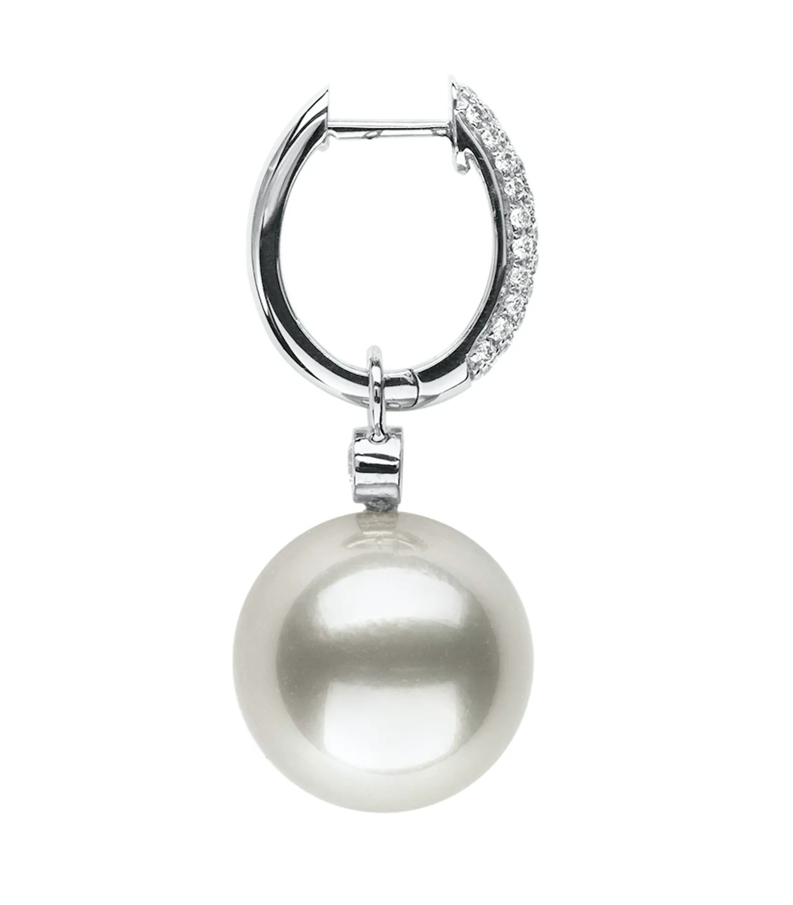 Reversible Pearl & Diamond Earrings