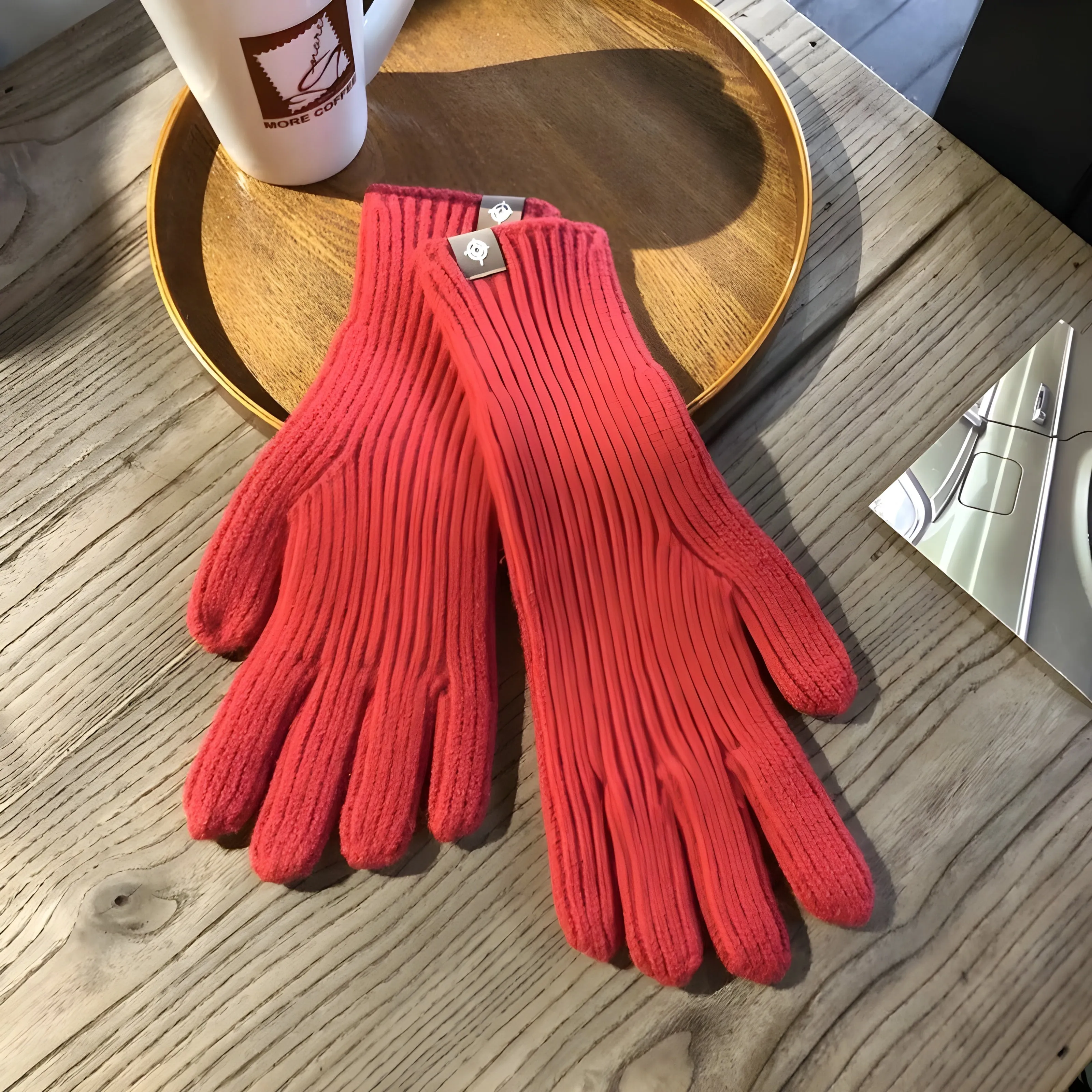 Ribbed Winter Gloves