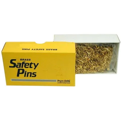 Safety Pins - Brass, Assorted Sizes & Quantities