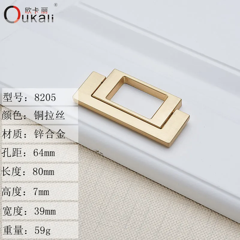 Sliding Door Drawer Bedside Table Hidden Hook Flat Handle Tatami Invisible Open-Mounted Wardrobe Punch-Free Flush Pull
