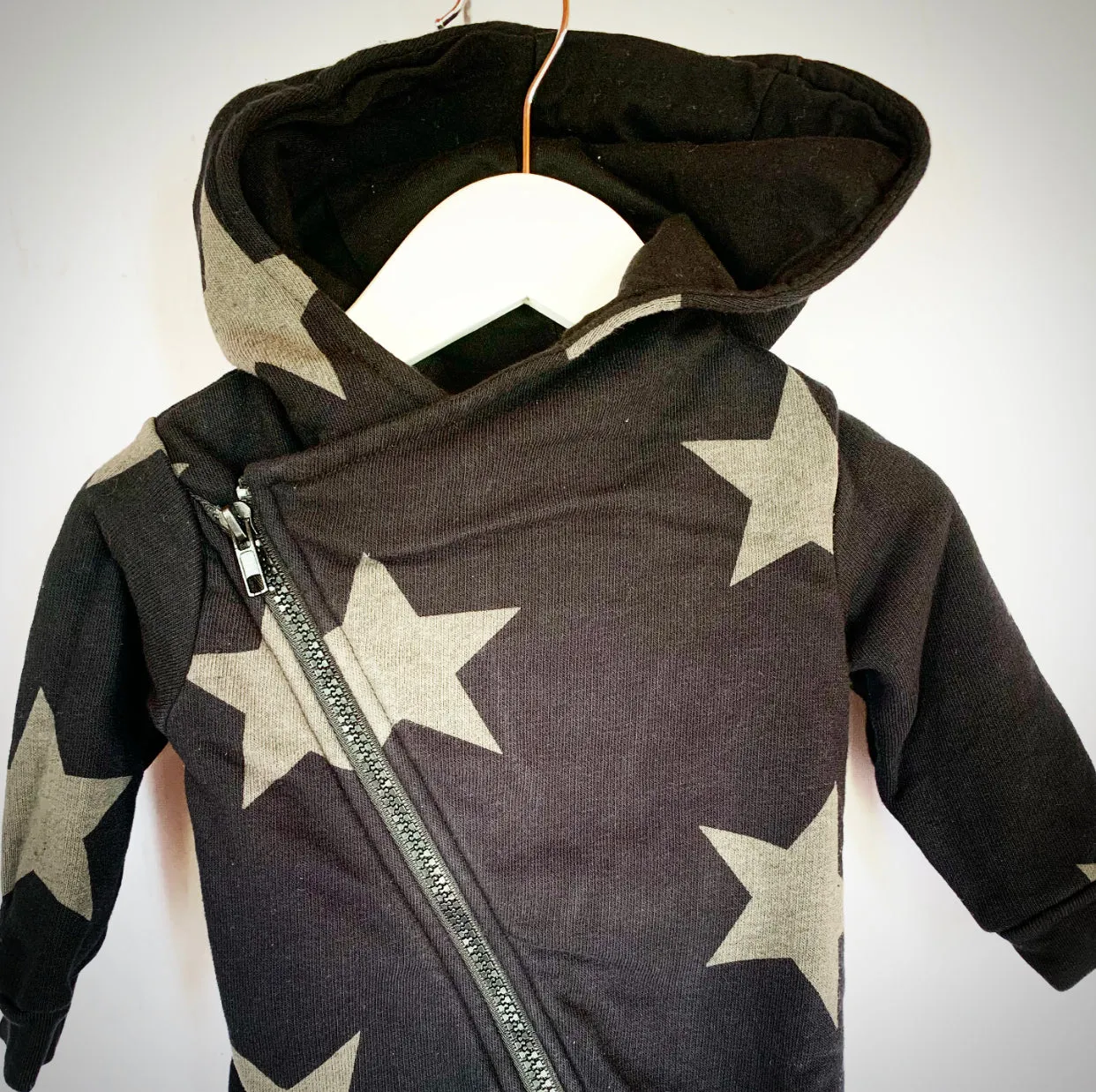 Star Zipped Hooded Overall