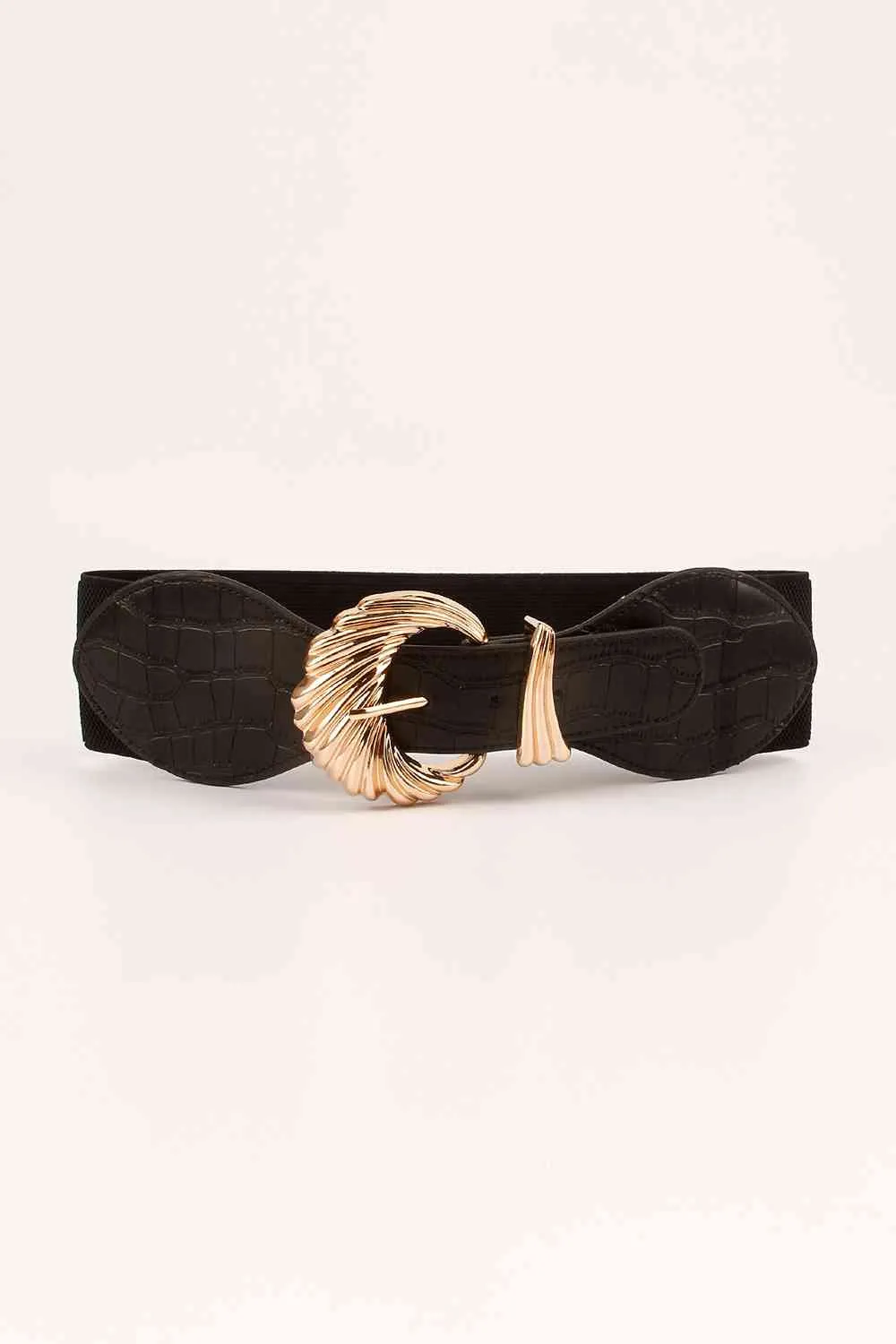 TEEK - Golden Shell Buckle Elastic Belt