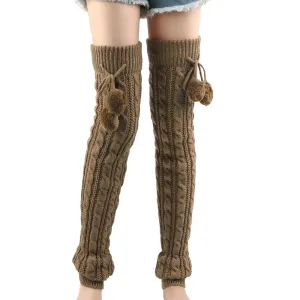 Trendy Thigh High Knitted Leg Warmers