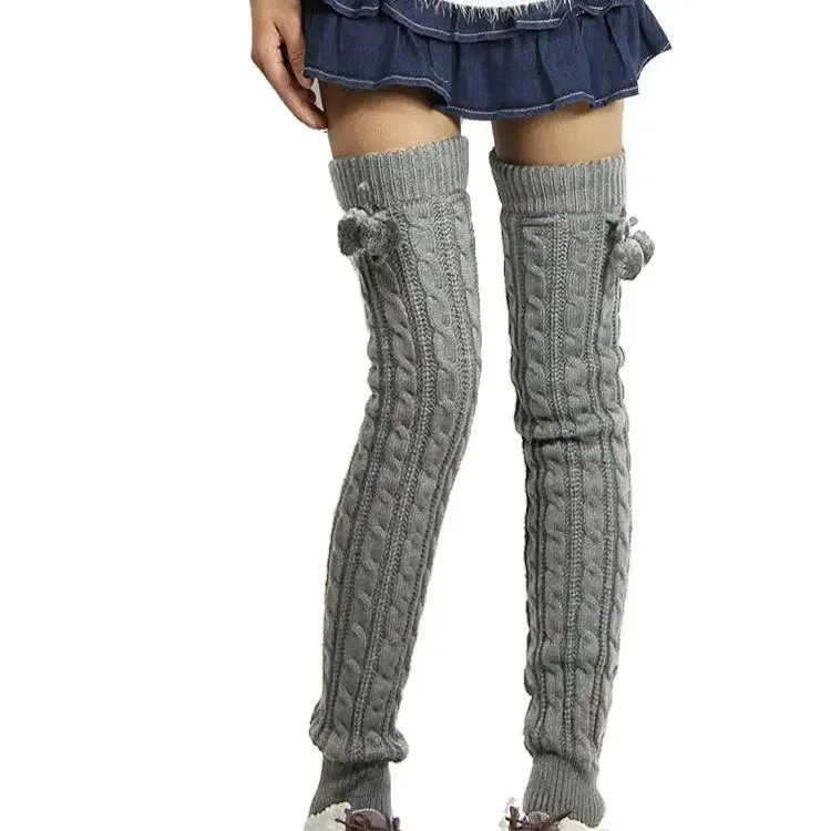 Trendy Thigh High Knitted Leg Warmers