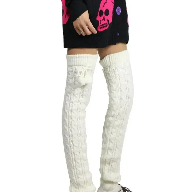Trendy Thigh High Knitted Leg Warmers