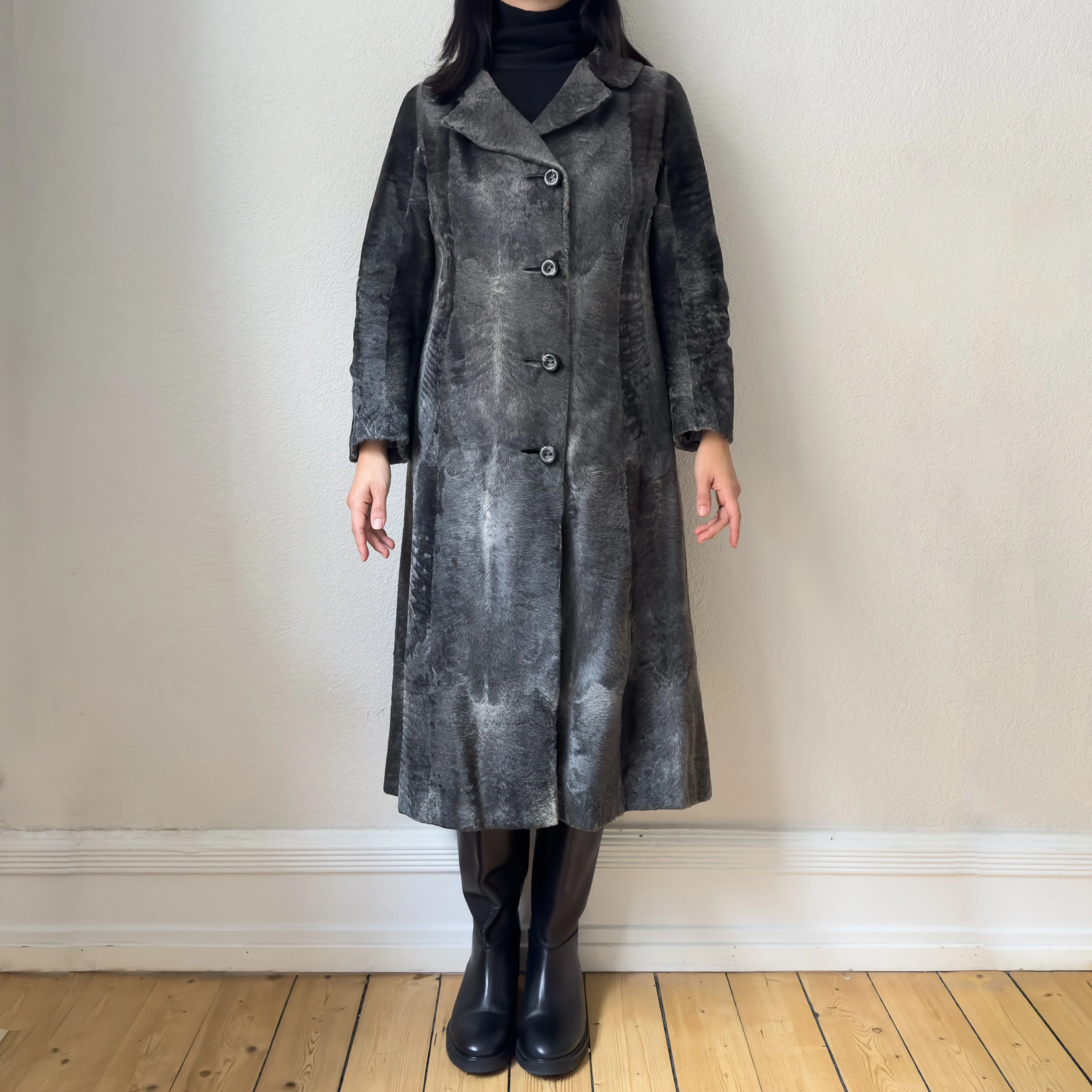 Vintage Gray Coat - size S