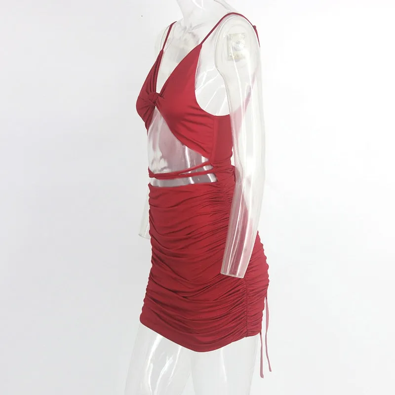 Women's Casual Sheath V-Neck Mini Dress
