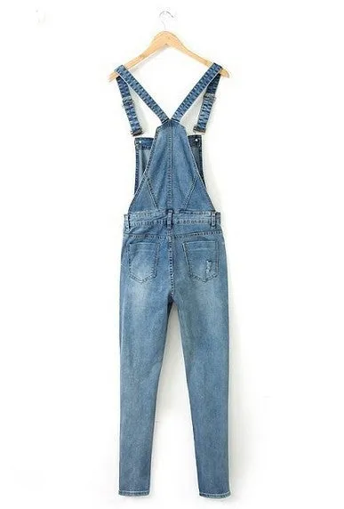 Women's Slim Casual Denim Overall