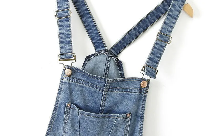 Women's Slim Casual Denim Overall