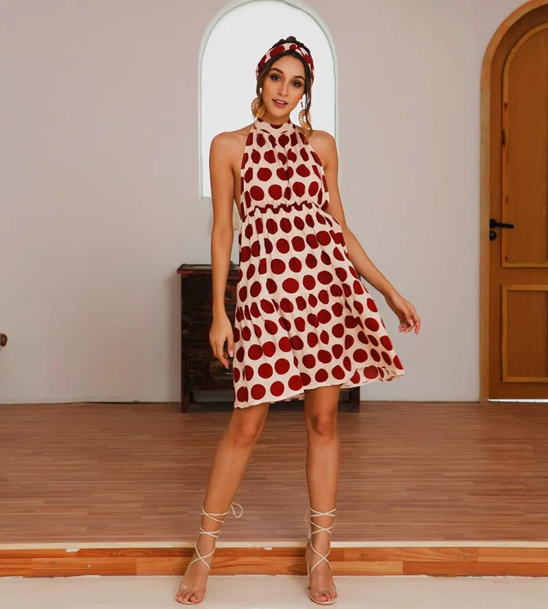 Women's Summer Casual Sleeveless Backless Dress