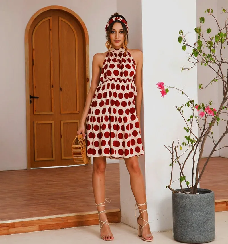 Women's Summer Casual Sleeveless Backless Dress