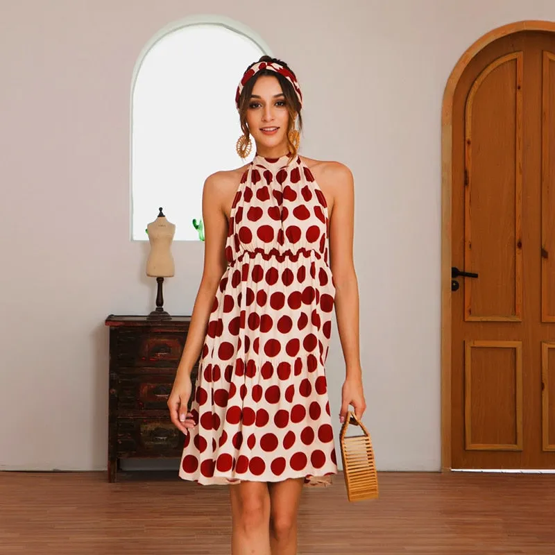 Women's Summer Casual Sleeveless Backless Dress