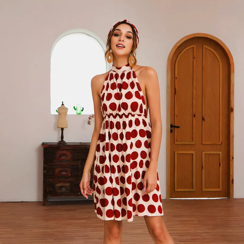 Women's Summer Casual Sleeveless Backless Dress
