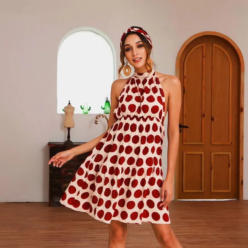 Women's Summer Casual Sleeveless Backless Dress