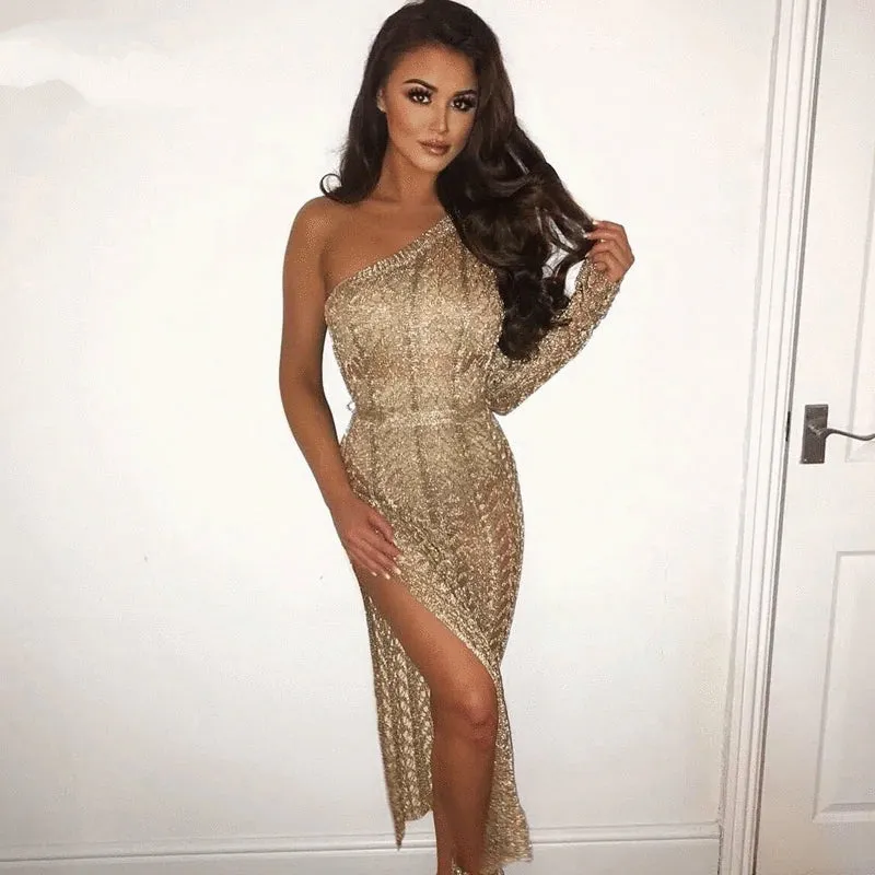 Women's Summer Knitted Sheath Long Dress