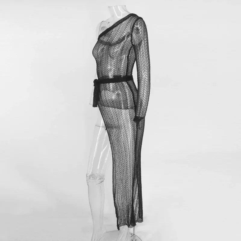 Women's Summer Knitted Sheath Long Dress