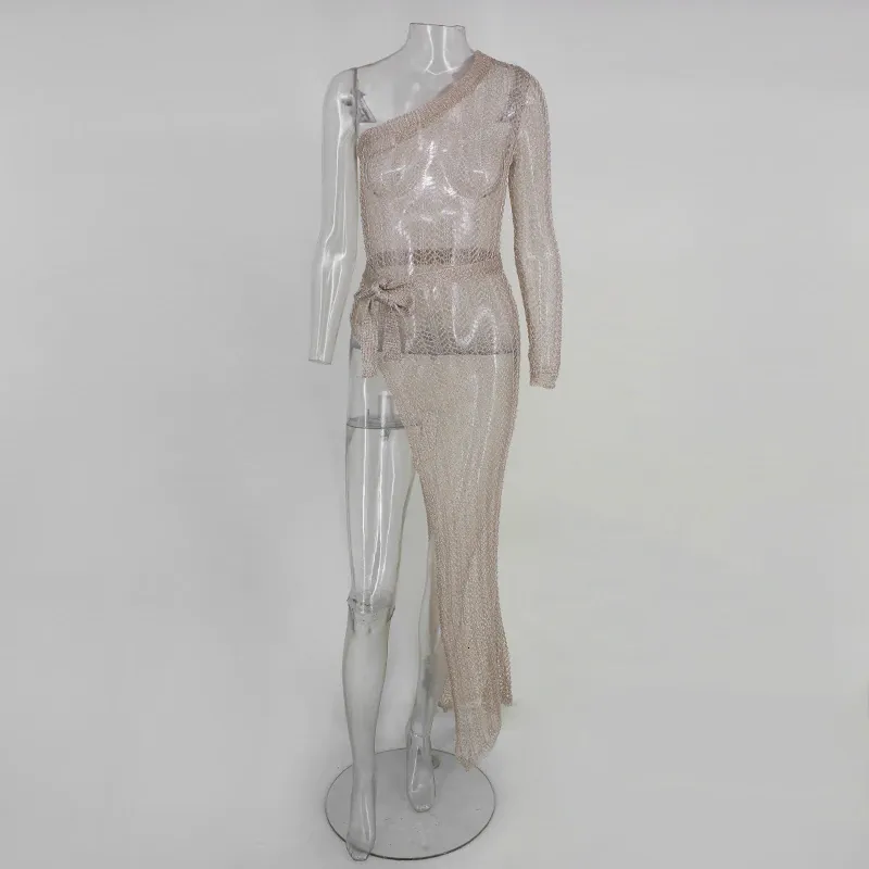 Women's Summer Knitted Sheath Long Dress