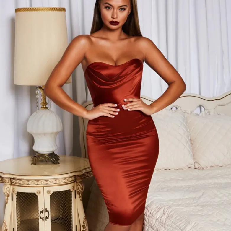 Women's Summer Off-Shoulder Sleeveless Sheath Dress