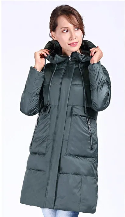 Women's Winter Hooded Warm Long Bio-Fluff Parka