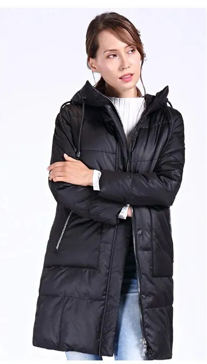 Women's Winter Hooded Warm Long Bio-Fluff Parka