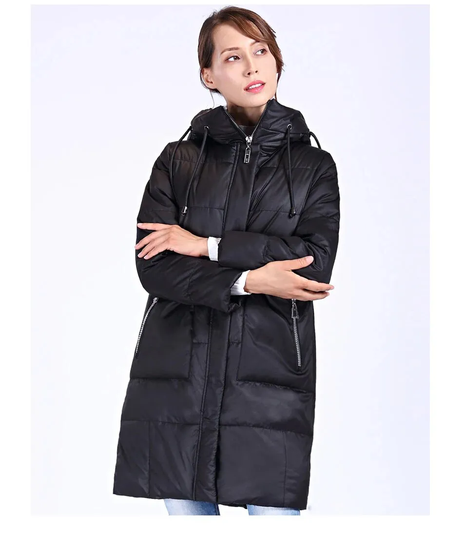 Women's Winter Hooded Warm Long Bio-Fluff Parka