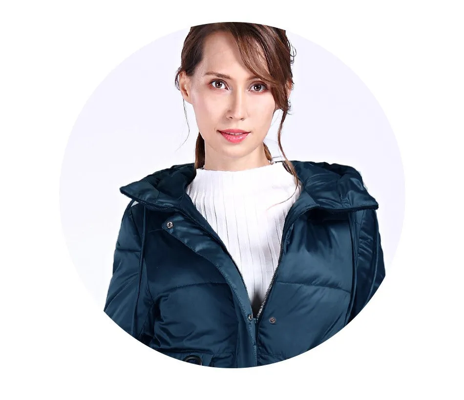 Women's Winter Hooded Warm Long Bio-Fluff Parka