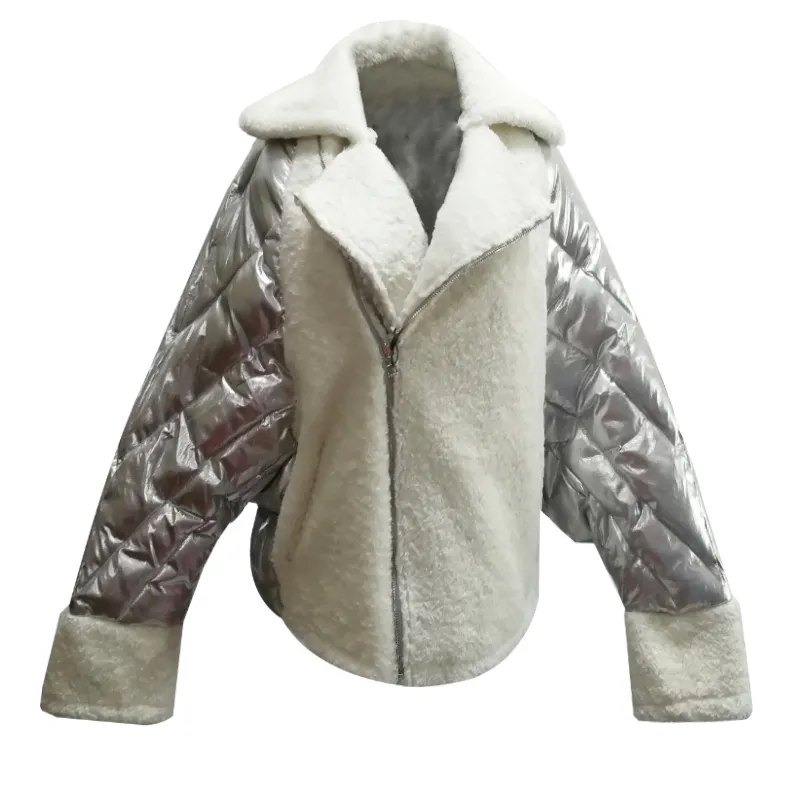 Women's Winter Loose Patchwork Padded Parka With Pockets