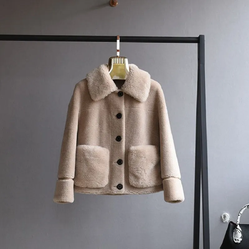 Women's Winter Thick Short Warm Wool Coat