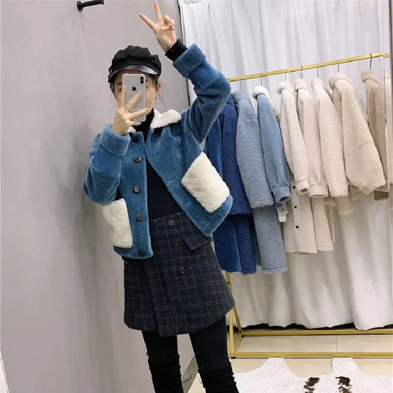 Women's Winter Thick Short Warm Wool Coat