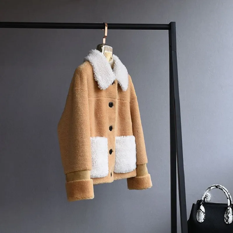Women's Winter Thick Short Warm Wool Coat