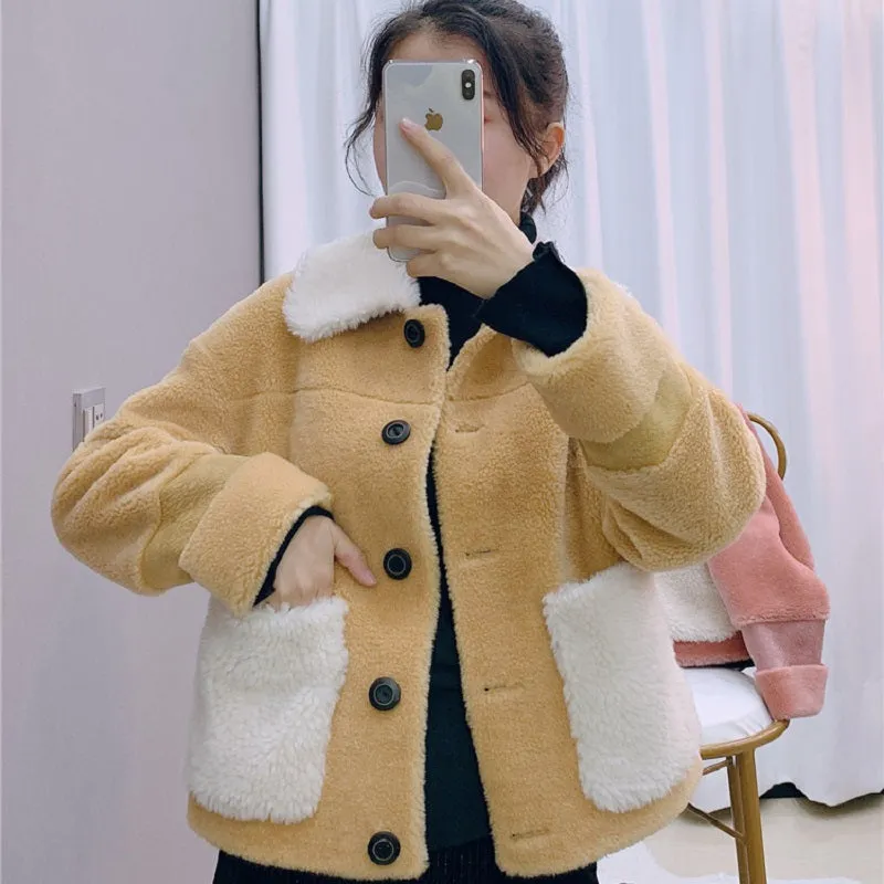 Women's Winter Thick Short Warm Wool Coat