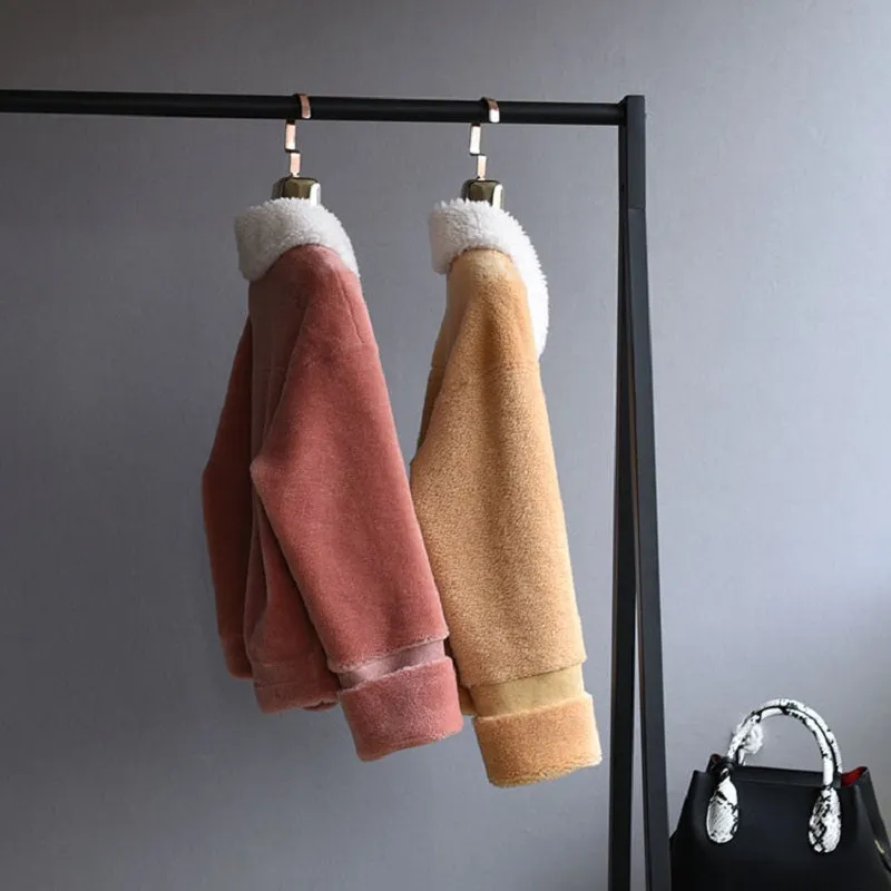 Women's Winter Thick Short Warm Wool Coat