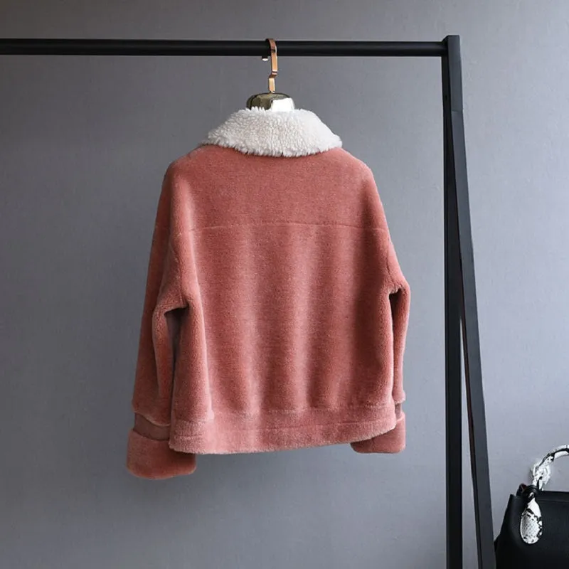 Women's Winter Thick Short Warm Wool Coat