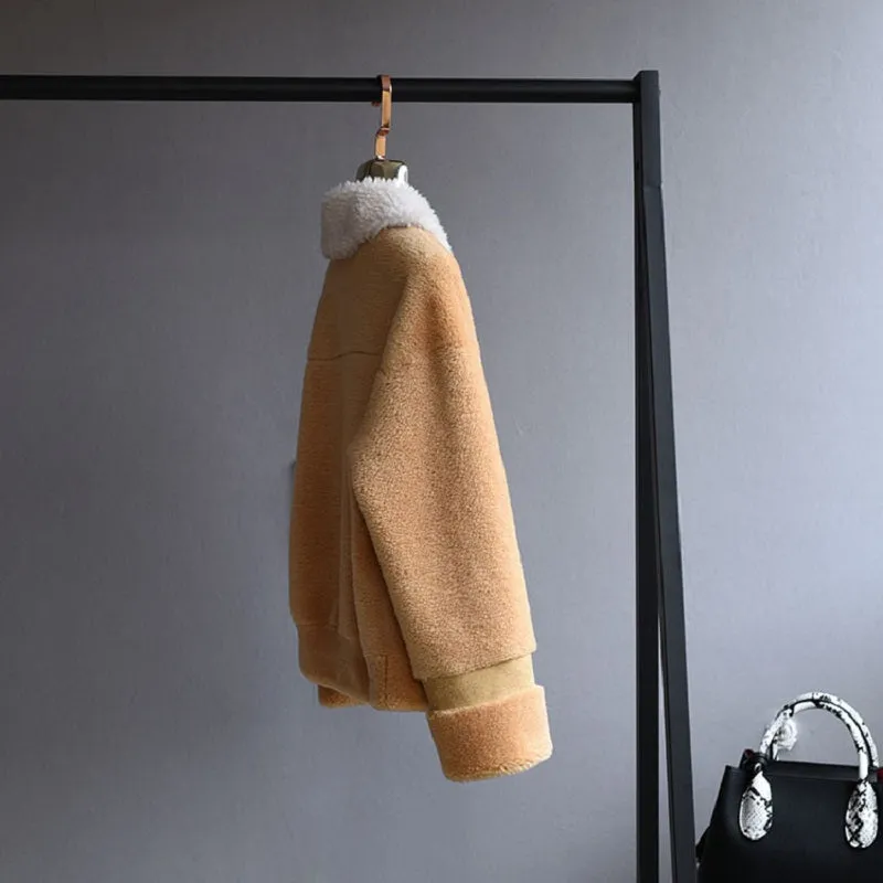 Women's Winter Thick Short Warm Wool Coat