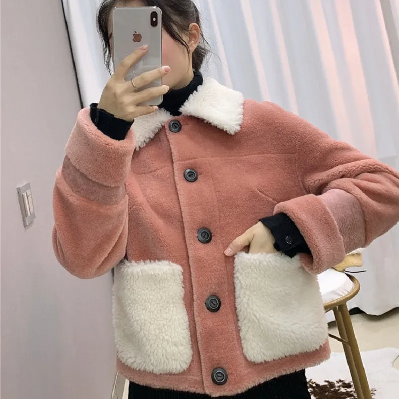 Women's Winter Thick Short Warm Wool Coat