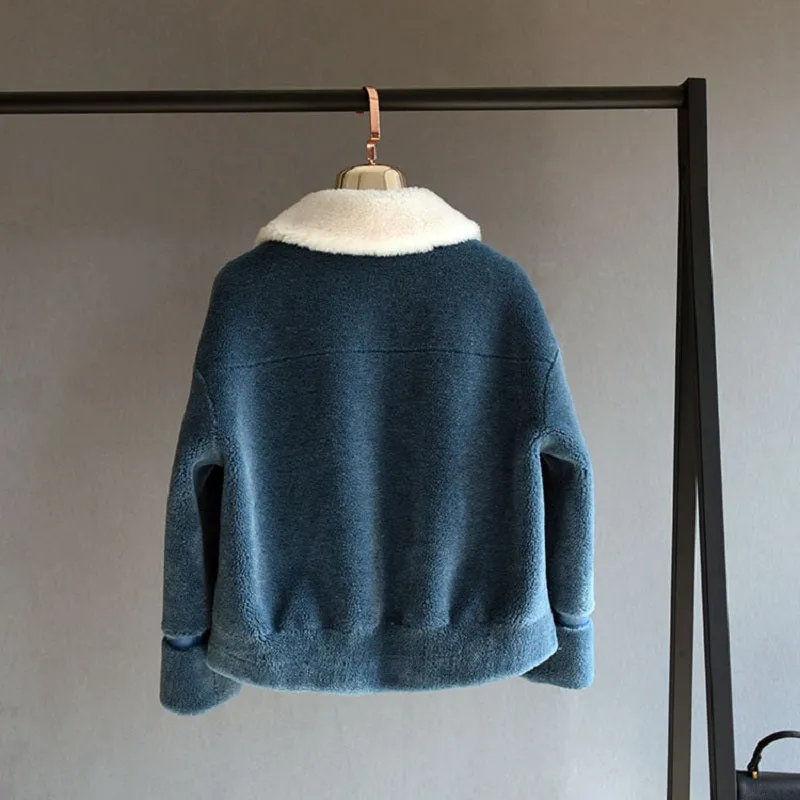 Women's Winter Thick Short Warm Wool Coat