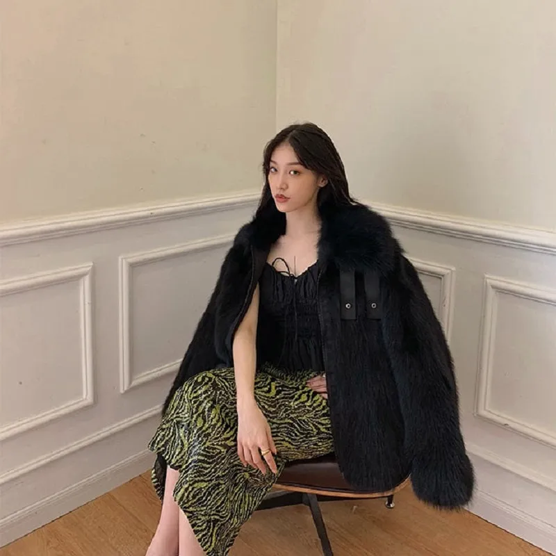 Women's Winter Thick Warm Coat With Fox Fur