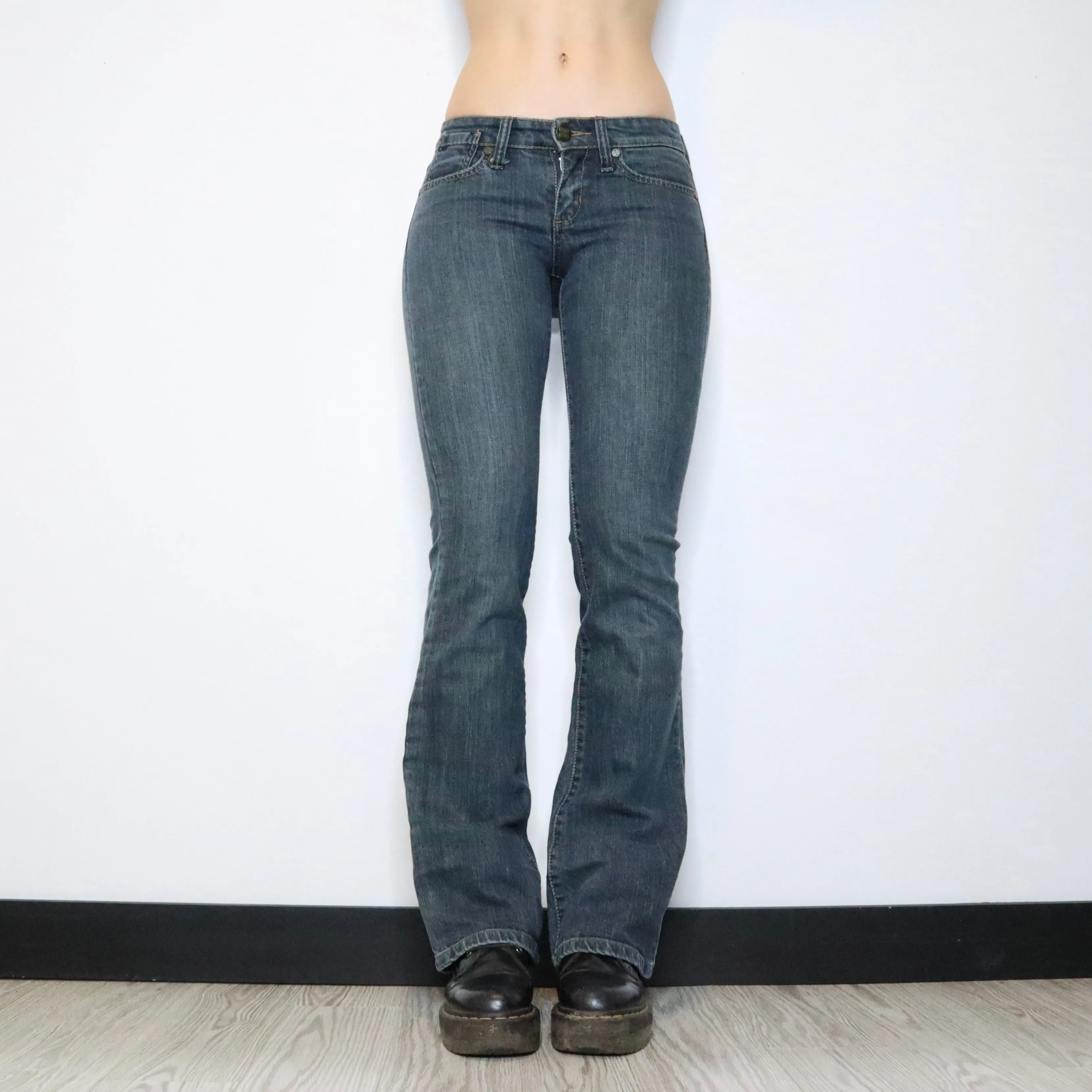 Y2K Low Rise Bootcut Jeans (XS/S)