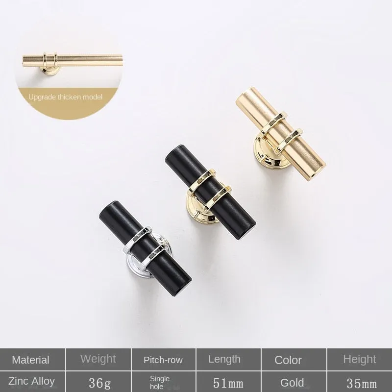 Zinc Alloy Door Handle Modern Minimalist Wardrobe and Cabinet Wine Cabinet Metal Handle Chinese Shoe Cabinet Handle